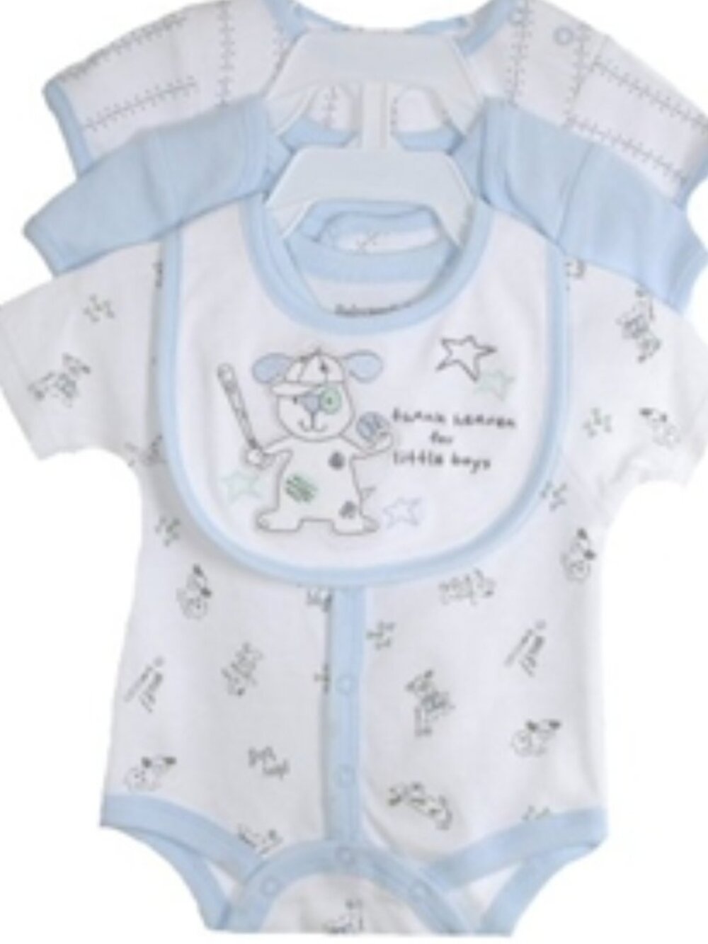 Baby Works - Baby Boys' 4-Pc Baseball Onesie Set